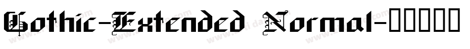 Gothic-Extended Normal字体转换
